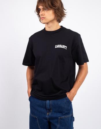 Tričko Carhartt WIP S/S University Script T-Shirt Black / White