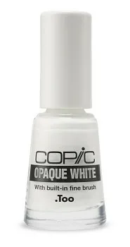 Copic Opaque White s jemným štětcem, 6 ml