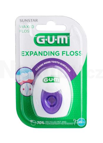 GUM Expanding zubní nit voskovaná 30 m