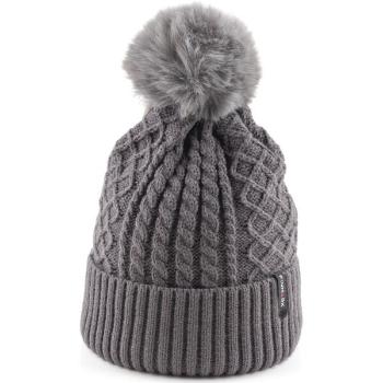 Finmark WINTER HAT Zimní pletená čepice, šedá, velikost