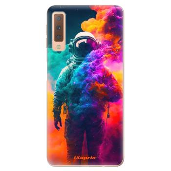 Odolné silikonové pouzdro iSaprio - Astronaut in Colors - Samsung Galaxy A7 (2018)