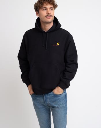 Carhartt WIP Hooded American Script Sweat Black L