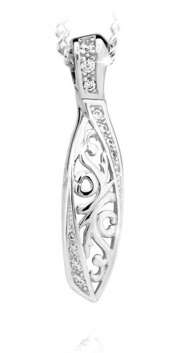 Cutie Jewellery Přívěsek z bílého zlata se zirkony Z6325-2148-40-10-X-2
