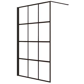 Zuhanyfal Walk-In Metro 140x195 black