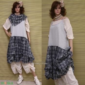 EMMI - pántos flapper-ruha kis-kendővel