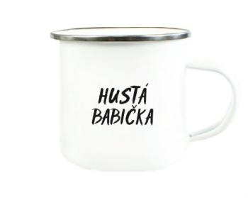 Plechový hrnek Hustá babička