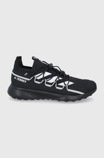 Boty adidas TERREX Voyager 21 černá barva, FZ2225-BLK/WHT