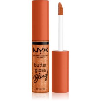 NYX Professional Makeup Butter Gloss Bling lesk na rty třpytivý odstín 03 Pricey 8 ml