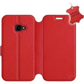 Flip pouzdro na mobil Samsung Xcover 4 - Červené - kožené -   Red Leather (5903226501205)