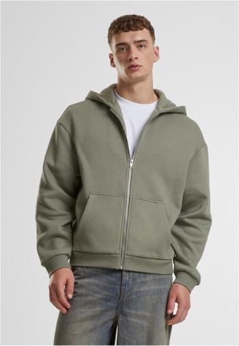 Urban Classics Fluffy Zip Hoody paleolive - XL