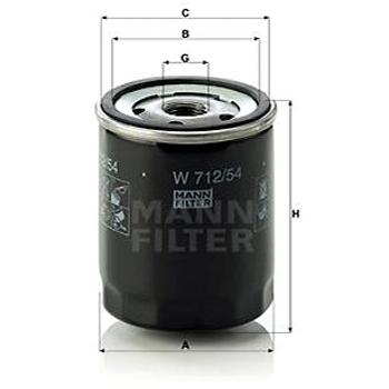 MANN-FILTER W712/54 pro vozy SEAT, SKODA, VW (W712/54)