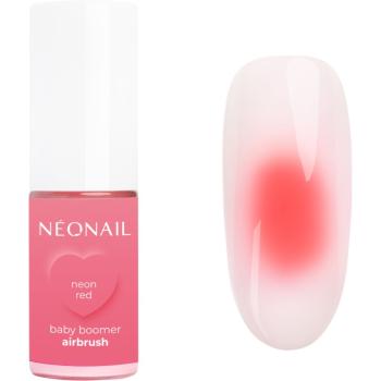 NEONAIL Baby Boomer Airbrush barevný pudr na nehty odstín Neon Red 5 g