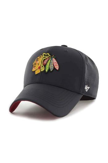 Kšiltovka 47brand Nhl Chicago Blackhawks černá barva, s aplikací