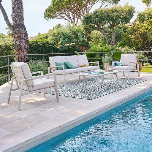 DEOKORK Hliníková sestava MANISSA pro 5 osob (ivory)