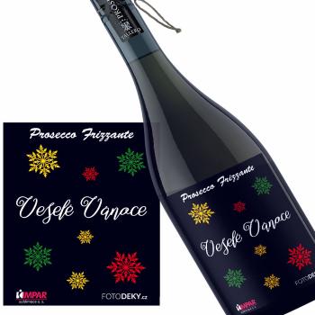 Víno Veselé Vánoce – vločky (Druh Vína: prosecco)