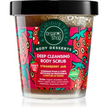 Organic Shop Body Desserts Strawberry Jam hloubkově čisticí peeling na tělo 450 ml