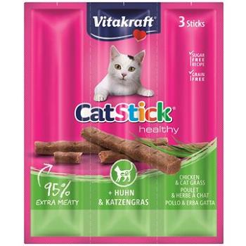 Vitakraft Cat Stick pochoutka kuře/tráva 3 × 6g (4008239588968)