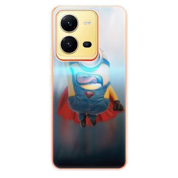 Odolné silikonové pouzdro iSaprio - Mimons Superman 02 - Vivo X80 Lite 5G