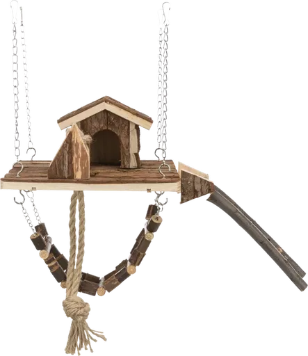 Dřevěné závěsné hřiště Trixie Janne 26×22cm