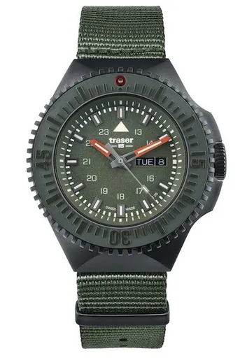 Traser P69 Black Stealth Green Nato
