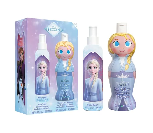 Disney Frozen Dárkový set tělový sprej a sprchový gel 2v1 2 ks