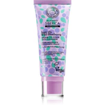 Natura Siberica Anti-Ox Wild Blueberry krémová čisticí pěna na obličej 100 ml