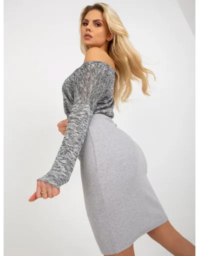 Dámská sukně RUE PARIS světle šedá