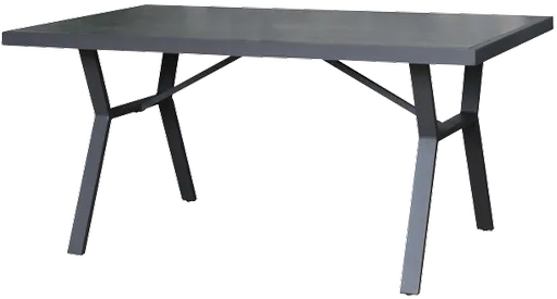 SIBIU hliníkový stůl 140 x 80 cm, grafit
