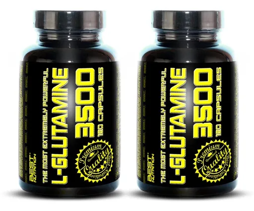 1+1 Zadarmo: L-Glutamine od Best Nutrition 250 kaps. + 250 kaps.
