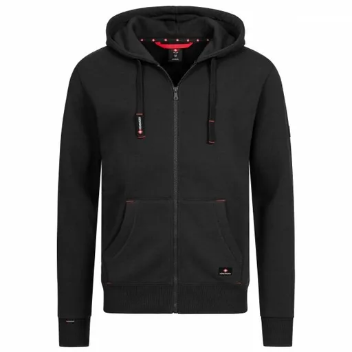 HÖHENHORN WOODBERG Pánská mikina s kapucí, černá, velikost