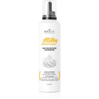 Brelil Professional Milky Sensation Hair BB Mousse hydratační pěna pro nepoddajné a krepatějící se vlasy 250 ml