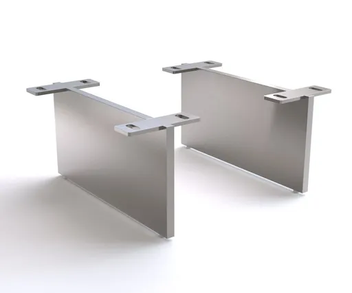 Podnož závěsná 15 cm nerezová ocel kartáčovaná pro skříňový