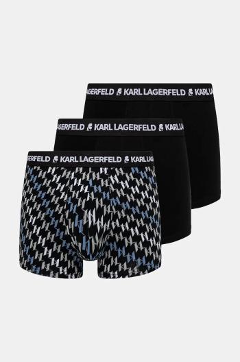 Boxerky Karl Lagerfeld 3-pack pánské, černá barva, 246M2100