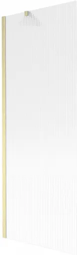 MEXEN/S Next vanová zástěna FIX 70 x 150, proužky, zlatá kartáčovaná 895-070-000-00-09-55