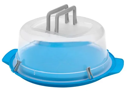 Plastový podnos na dort s poklopem HEIDRUN 40cm Varianta: BÍLÁ