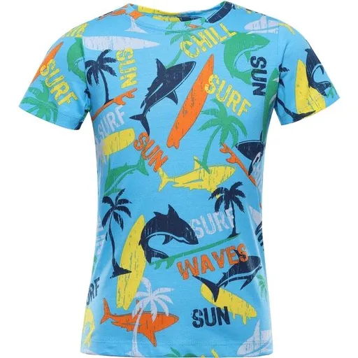 ALPINE PRO LOFINO Chlapecké triko, světle modrá, velikost 116-122