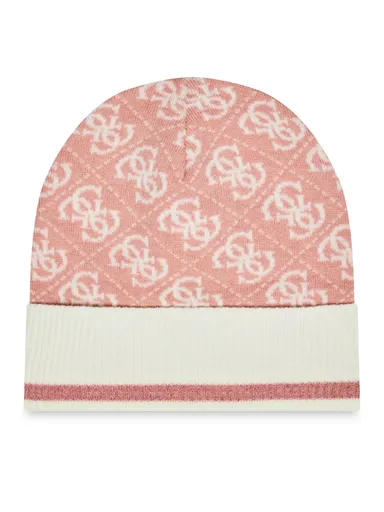 Guess dámská růžovo krémová čepice AW9979WOL01 L