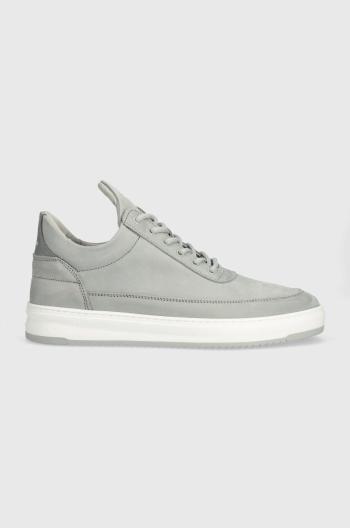 Nubukové tenisky Filling Pieces Low Top Base šedá barva, 10120591288