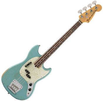 Fender JMJ Mustang Bass RW Faded Daphne Blue Elektrická baskytara