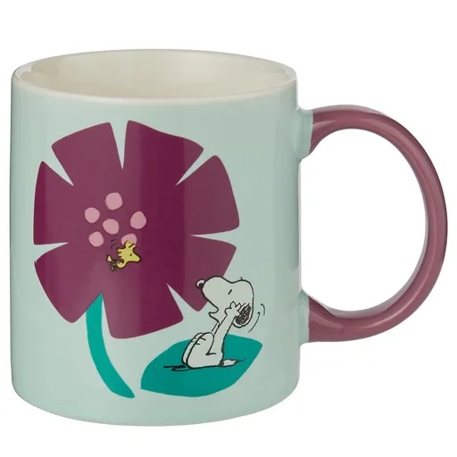 PEANUTS Hrnek 380 ml - tyrkysová