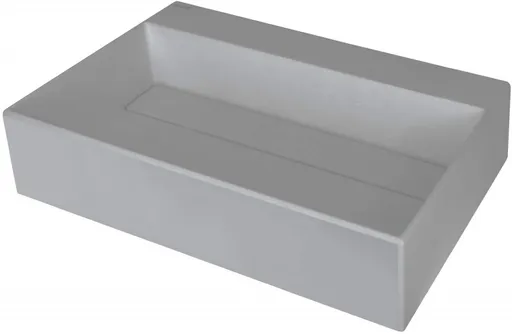 DEANTE Correo šedá Granitové umyvadlo na desku, s krycí deskou CQR_SU6M