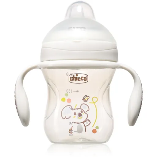 Chicco Transition Cup 4m+ tréninkový hrnek s držadly Grey 200 ml
