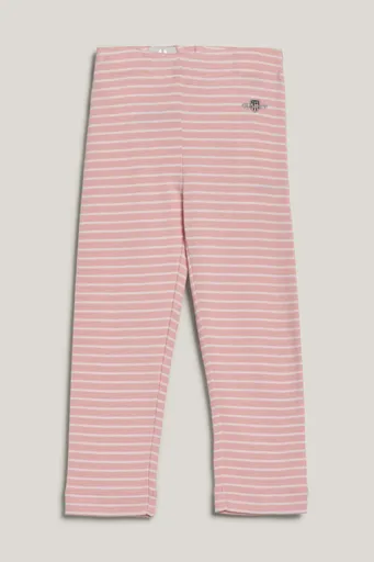 LEGÍNY GANT STRIPED SHIELD LEGGINGS BLUSHING PINK