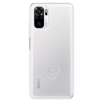 Odolné silikonové pouzdro iSaprio - čiré - Digital Love - Xiaomi Redmi Note 10 / Note 10S