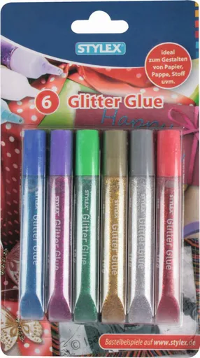 Lepidla glitter glue  6ks