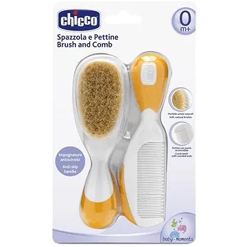 Chicco hřeben a kartáček - oranžová (8058664011506)