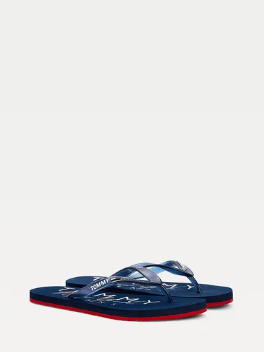 Tommy Jeans dámské tmavěmodré žabky EN0EN01302 37