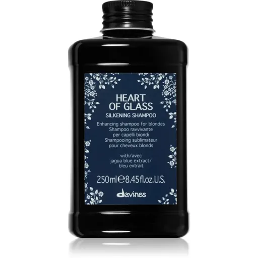Davines Heart of Glass Silkening Shampoo jemný čisticí šampon pro blond vlasy 250 ml