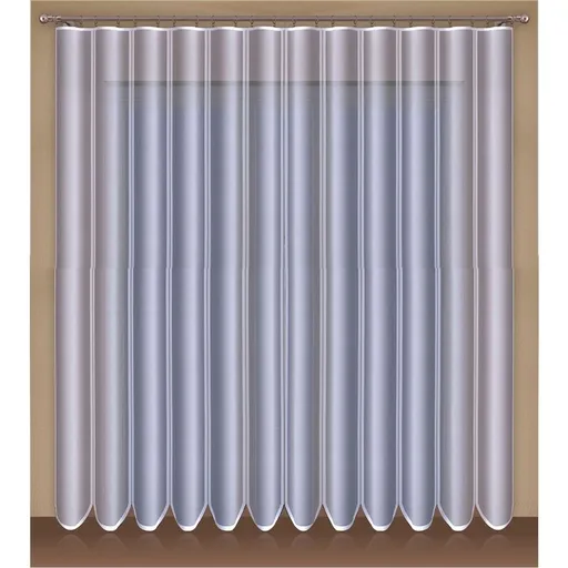 Hotová záclona nebo balkonová záclona, Edita, bílá 200 x 250 cm dveře