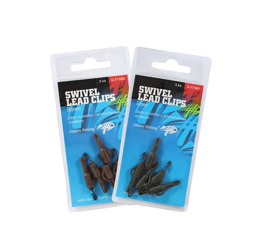 Giants Fishing Závěs na boční olovo Swivel Lead Clips 5ks,Giants Fishing Závěs na boční olovo Swivel Lead Clips 5ks